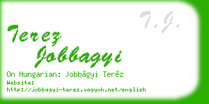 terez jobbagyi business card